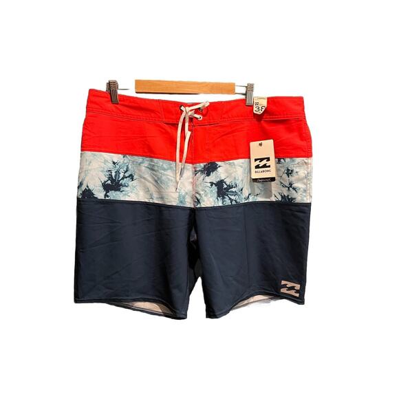 Billabong Platinum X Tribong Multicolor Men's Activewear Board Shorts Size 38 - Picture 1 of 6